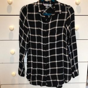 Button down plaid shirt